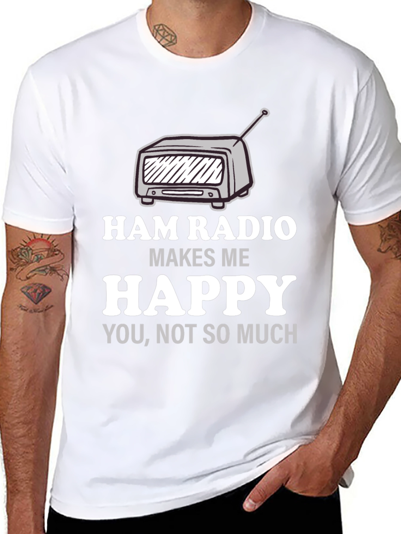 Ham Radio Makes Me Happy T-Shirt