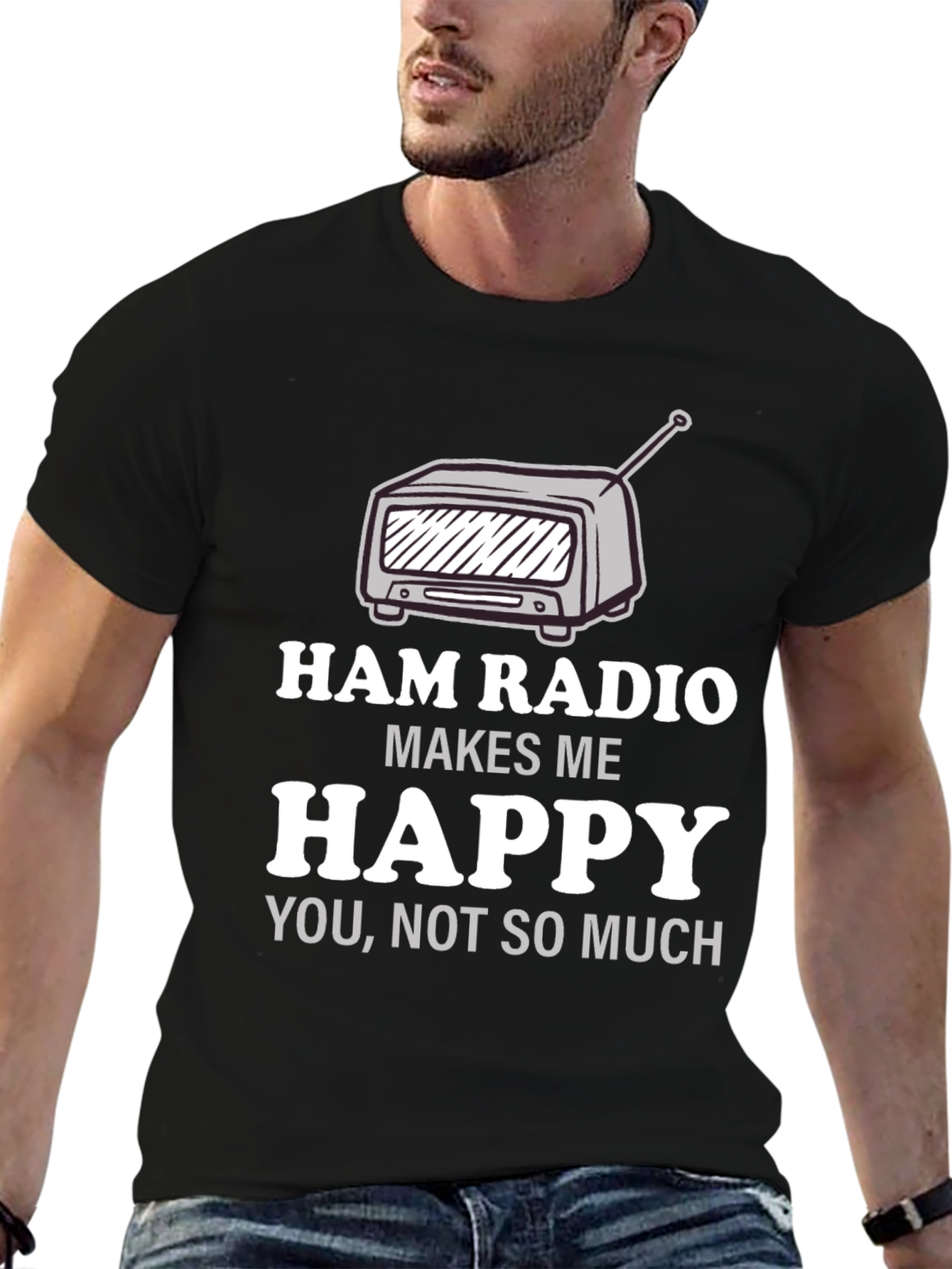 Ham Radio Makes Me Happy T-Shirt