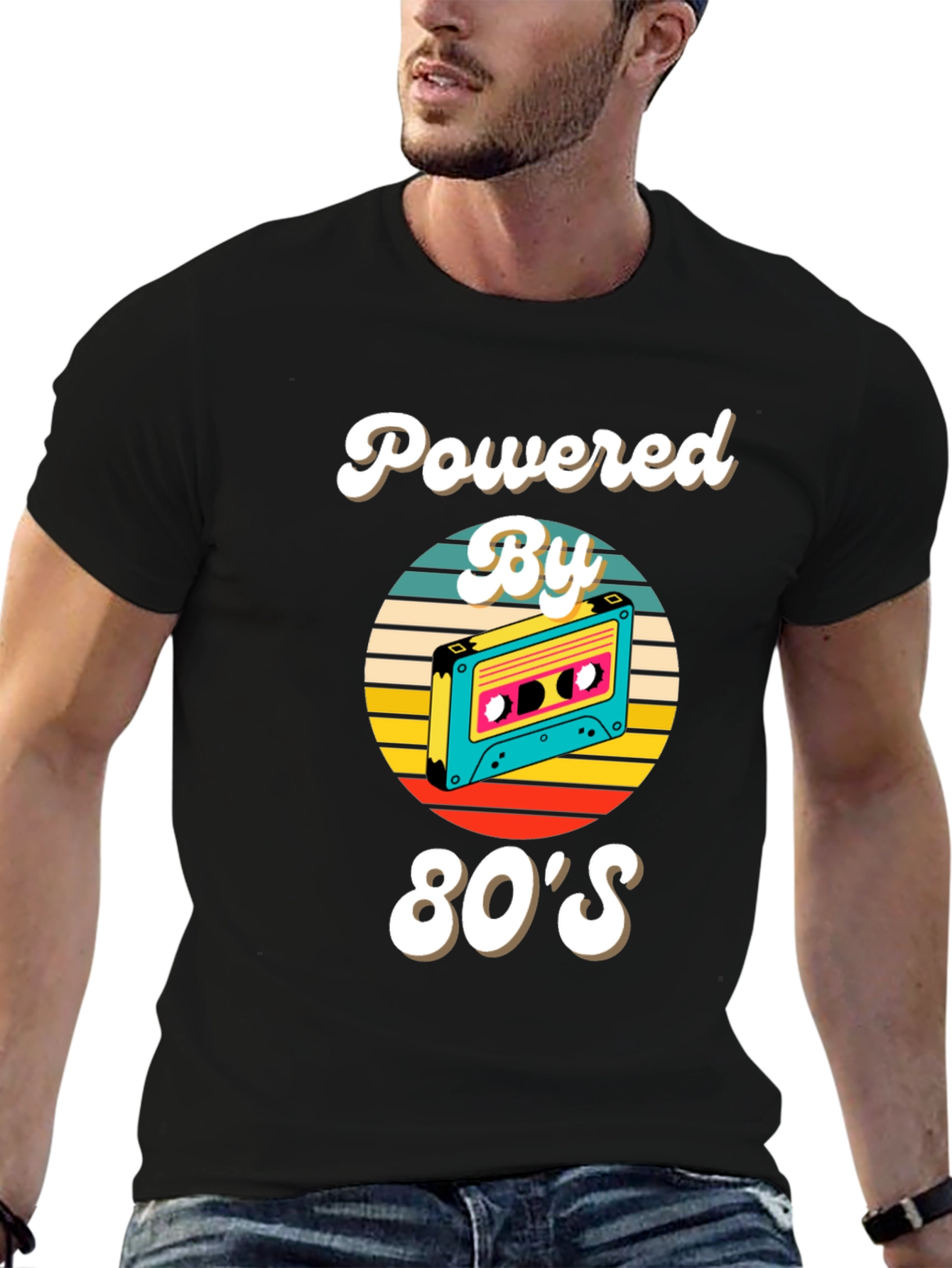 80s Powered Retro Cassette T-Shirt