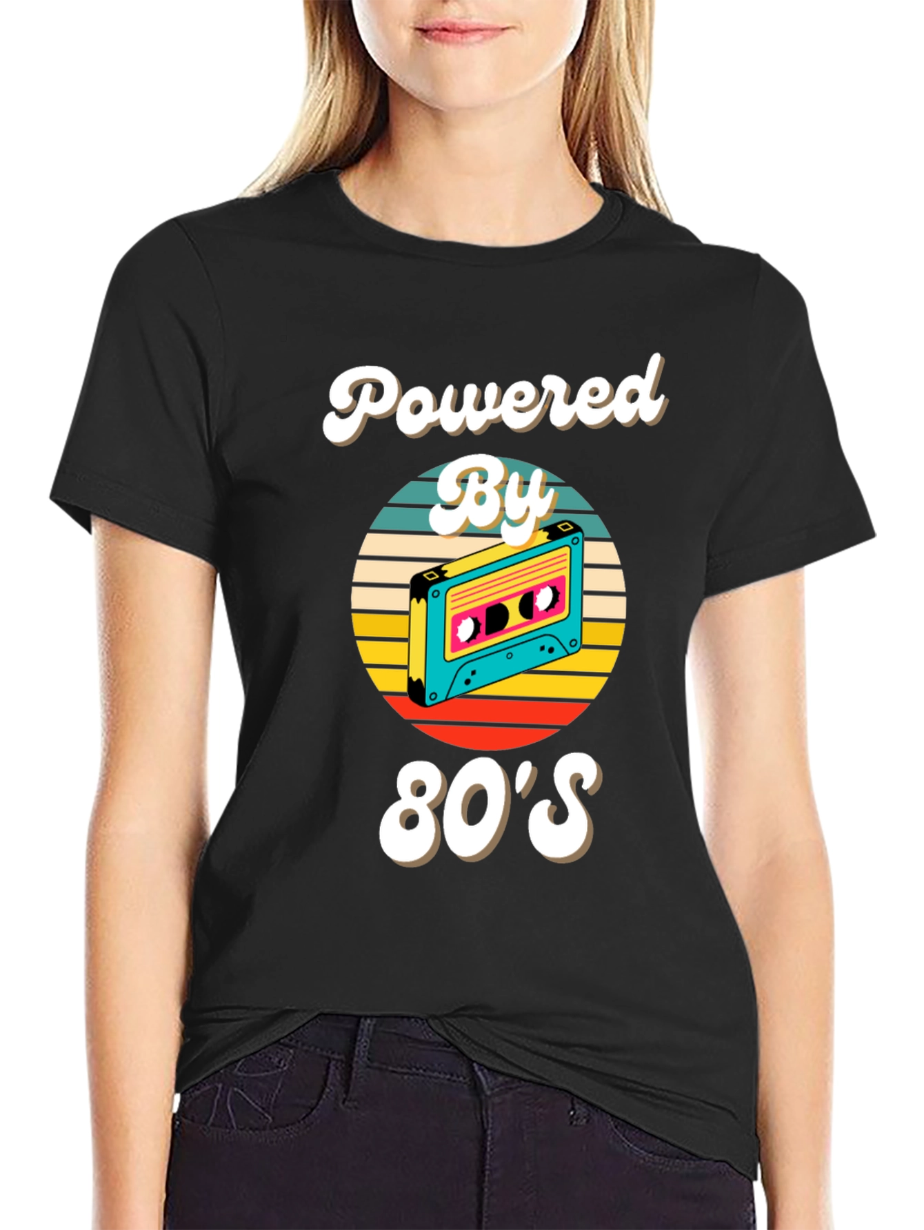80s Powered Retro Cassette T-Shirt