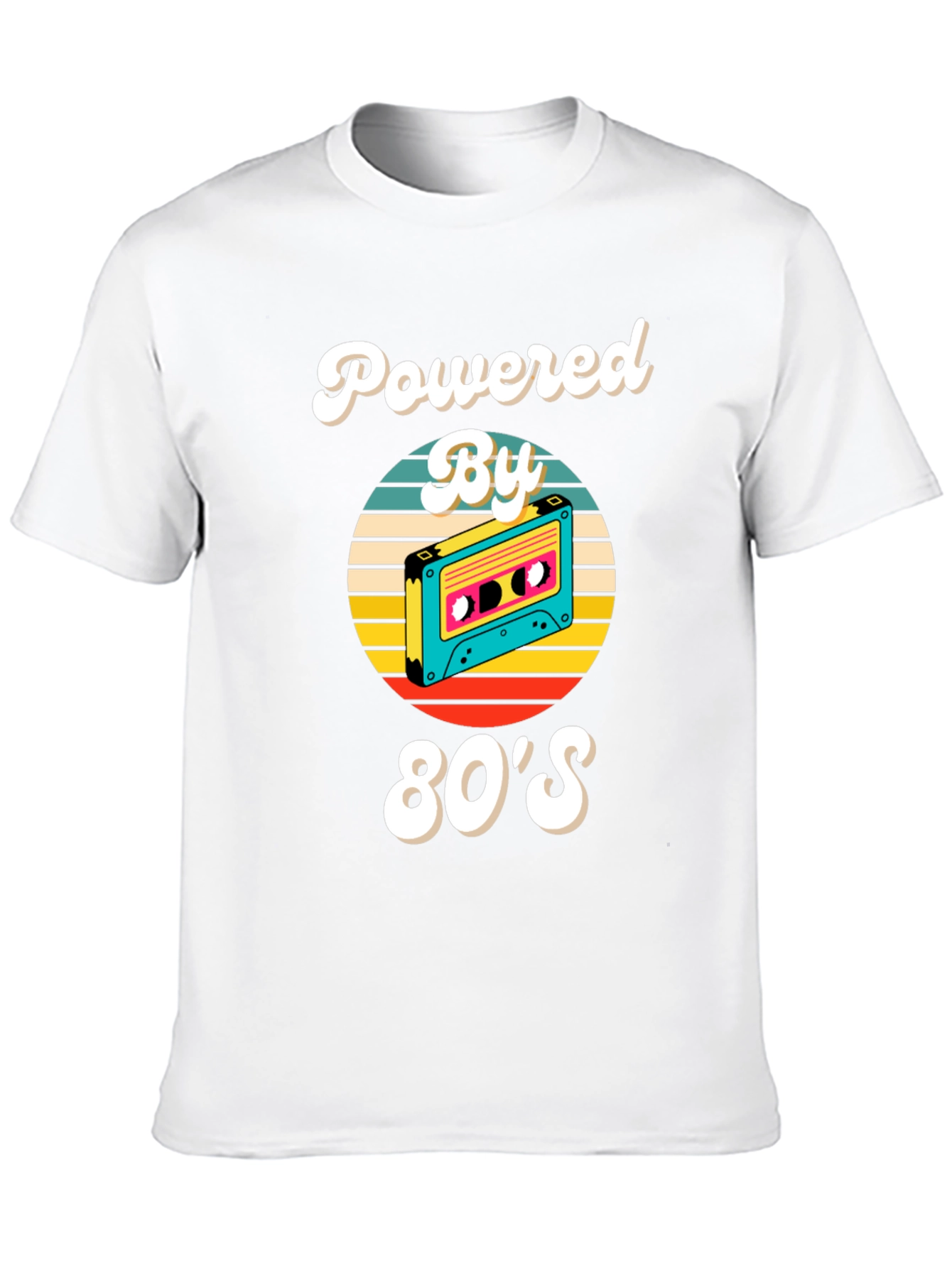 80s Powered Retro Cassette T-Shirt