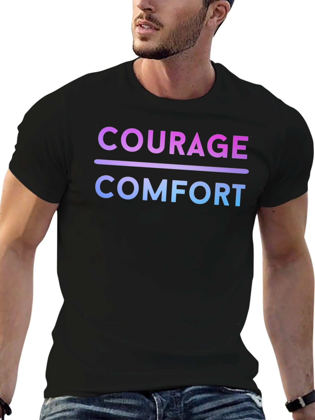 Courage Over Comfort Graphic Tee