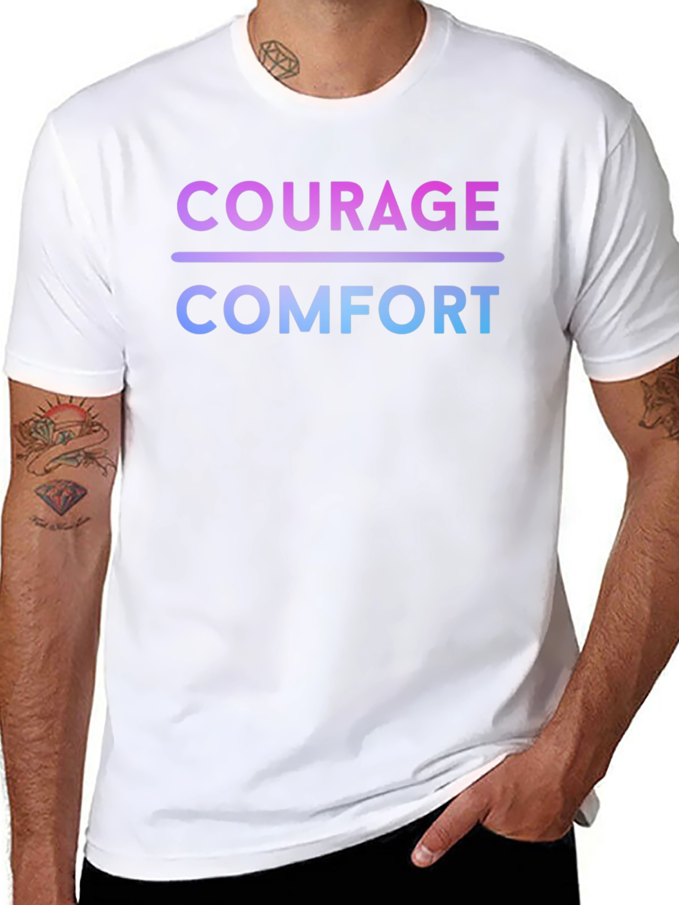 Courage Over Comfort Graphic Tee