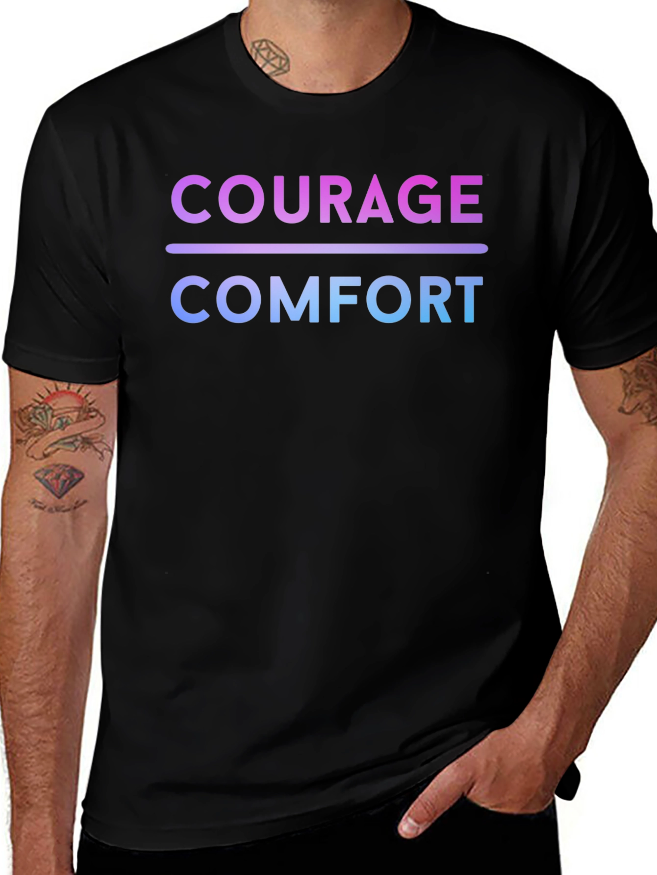 Courage Over Comfort Graphic Tee