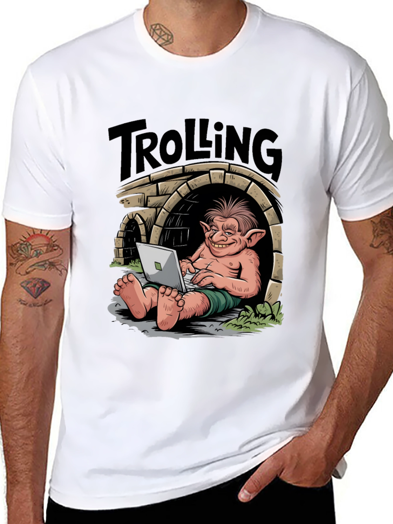 Trolling Troll T-Shirt - Funny Geek Tee