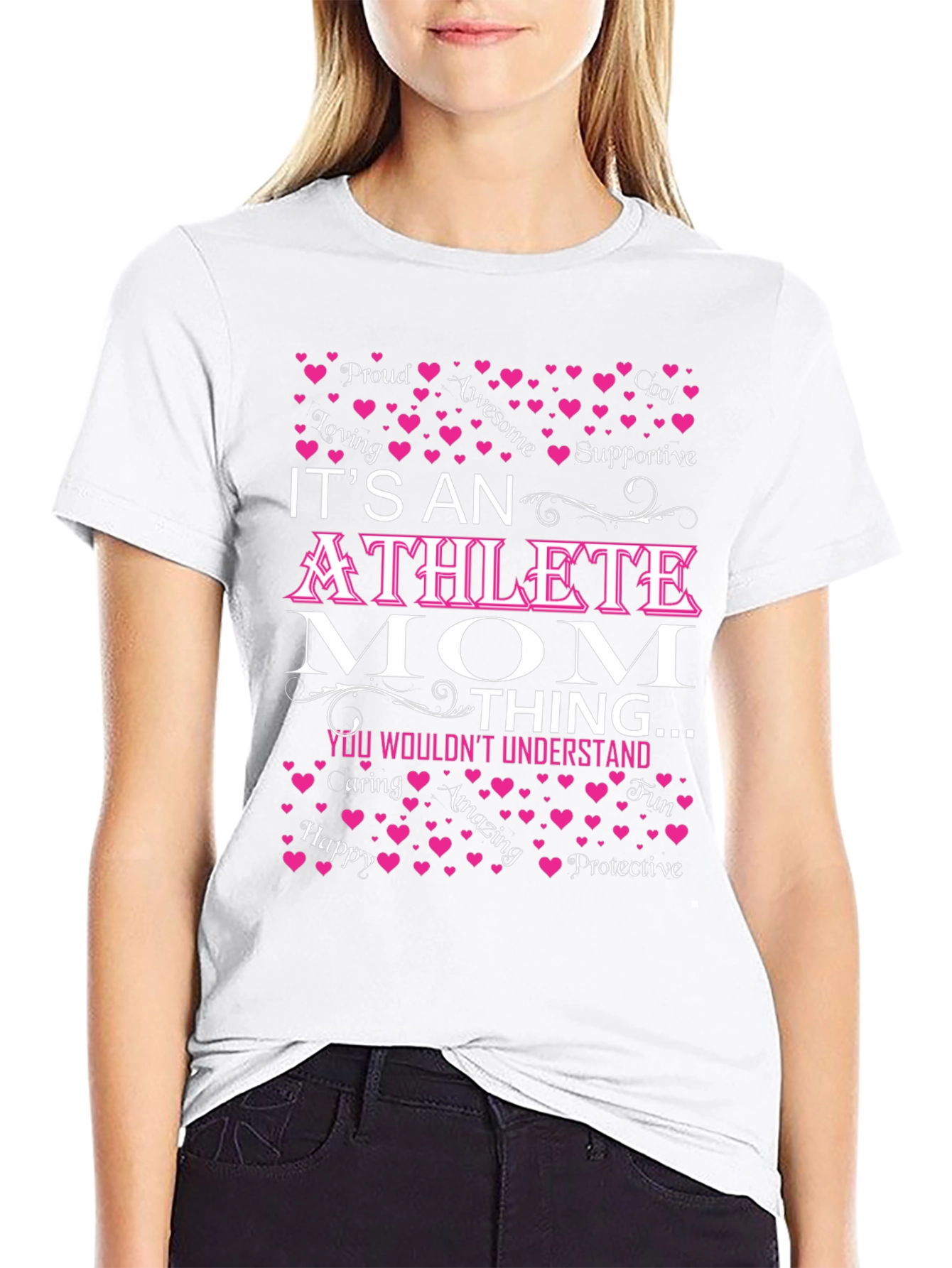 Athlete Mom T-Shirt: Loving Supportive Protective
