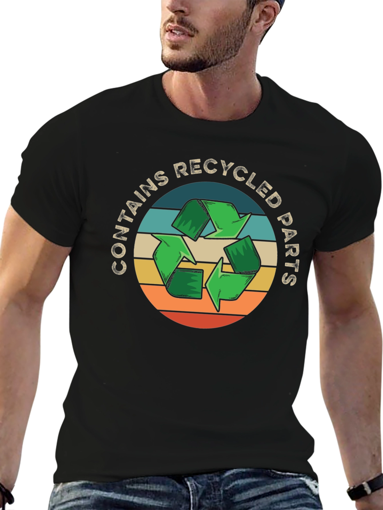 Recycled Parts T-Shirt - Eco Friendly Tee