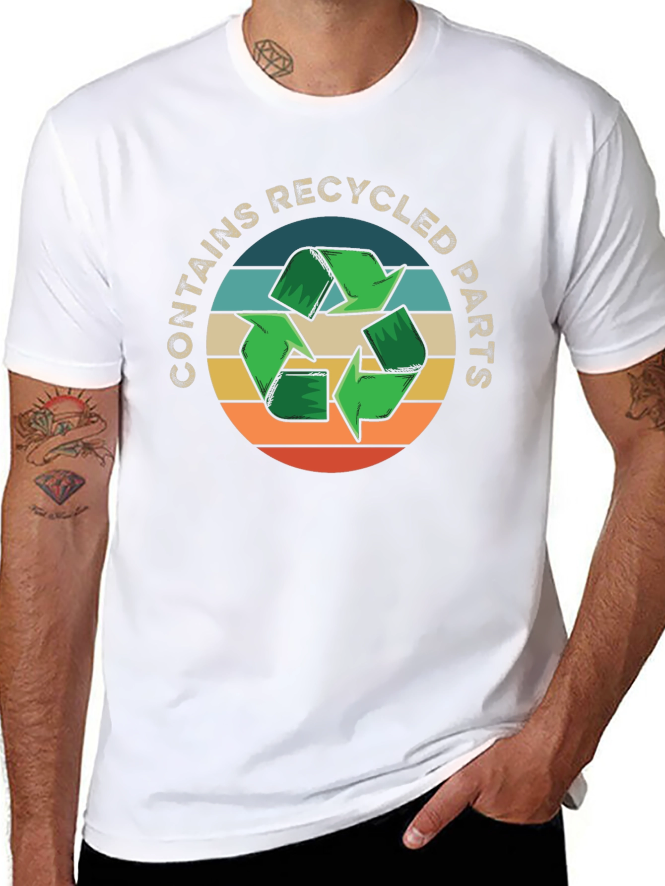Recycled Parts T-Shirt - Eco Friendly Tee