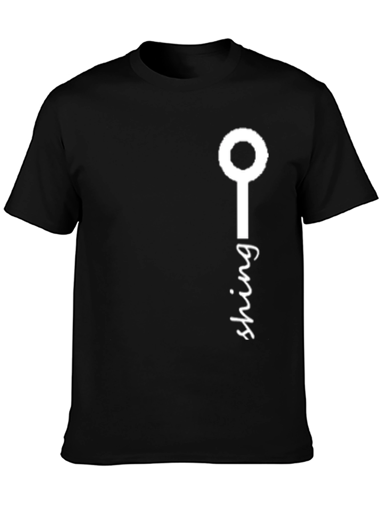 Fishing Rod Graphic Tee - Black Cotton T-Shirt