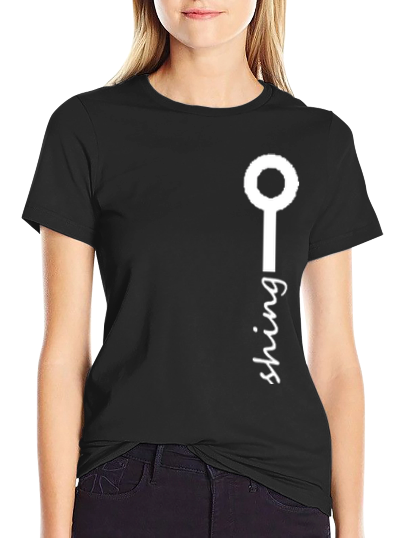 Fishing Rod Graphic Tee - Black Cotton T-Shirt