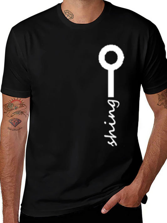 Fishing Rod Graphic Tee - Black Cotton T-Shirt