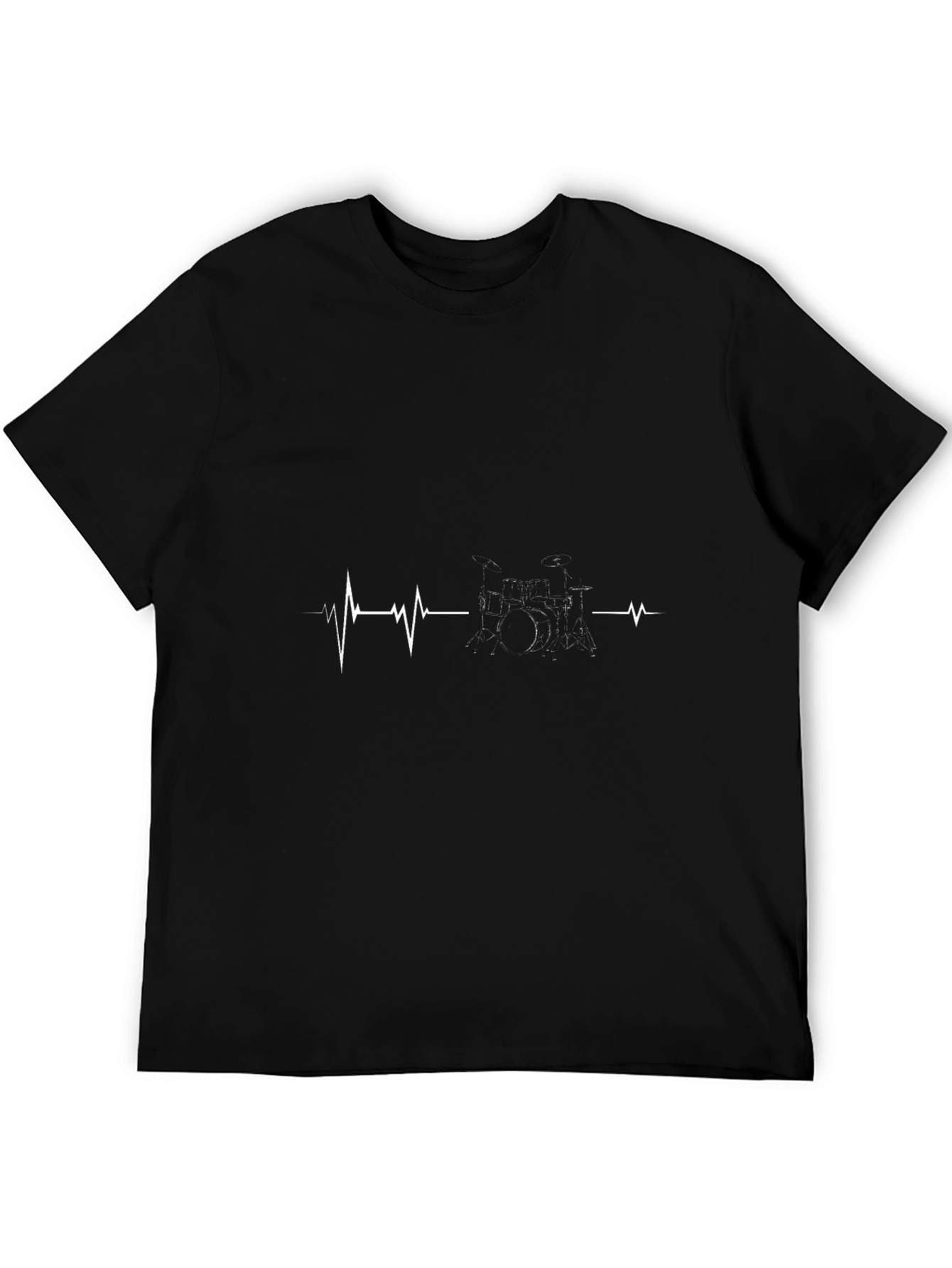 Drum Heartbeat T-Shirt - Black