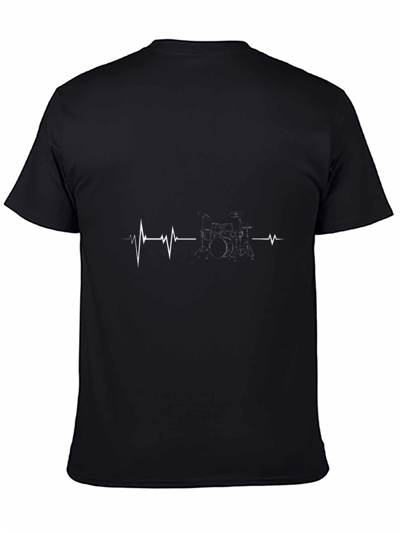 Drum Heartbeat T-Shirt - Black