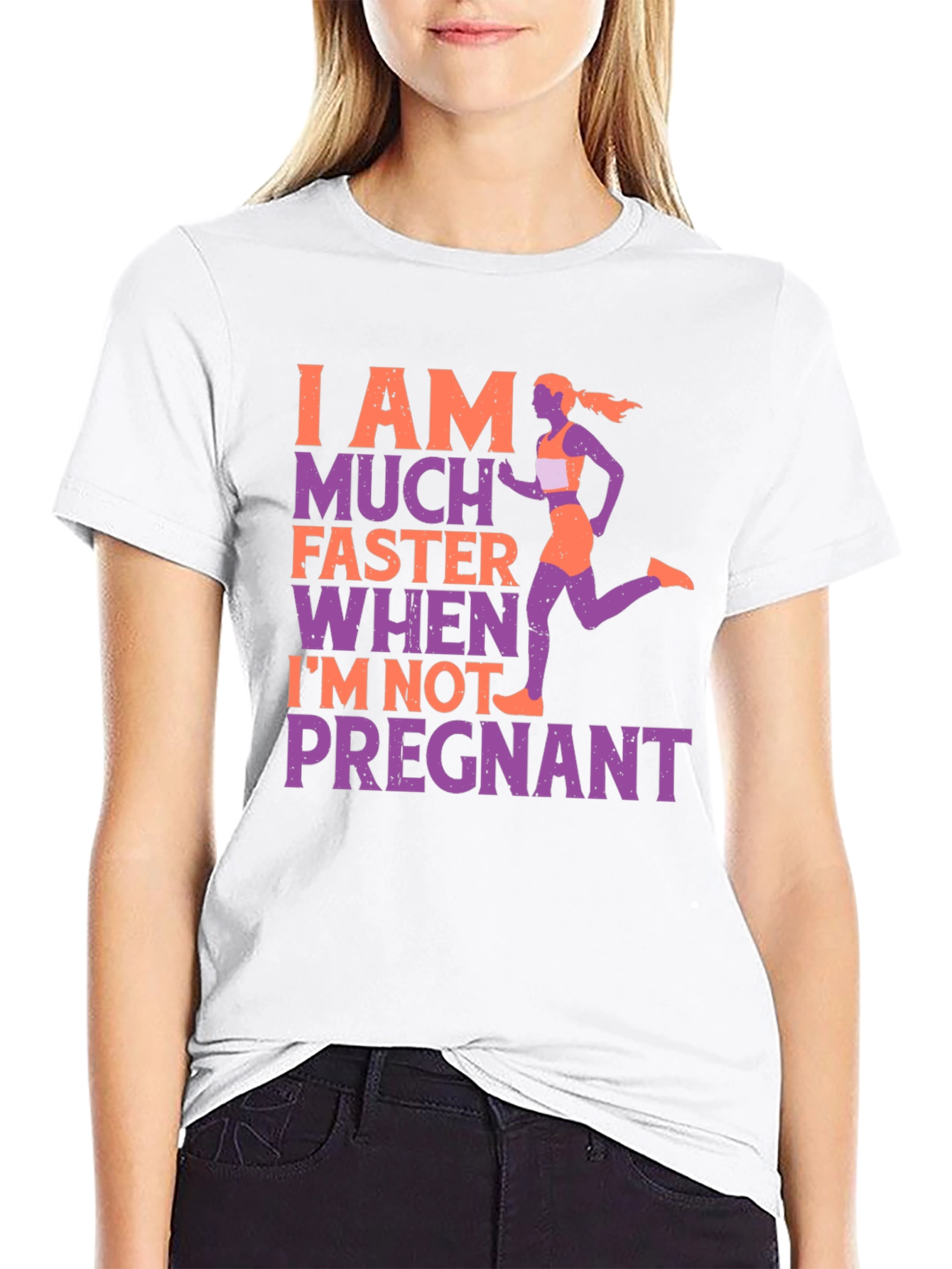 Funny Pregnancy Running T-Shirt
