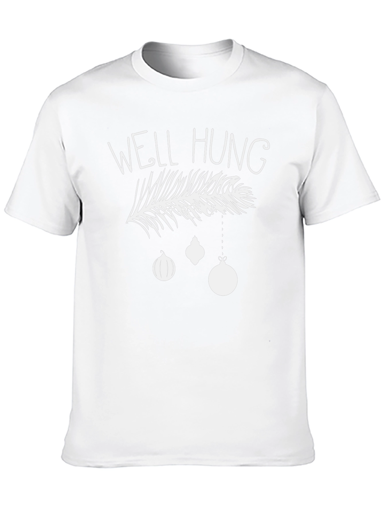 Well Hung Christmas T-Shirt Funny Holiday Tee