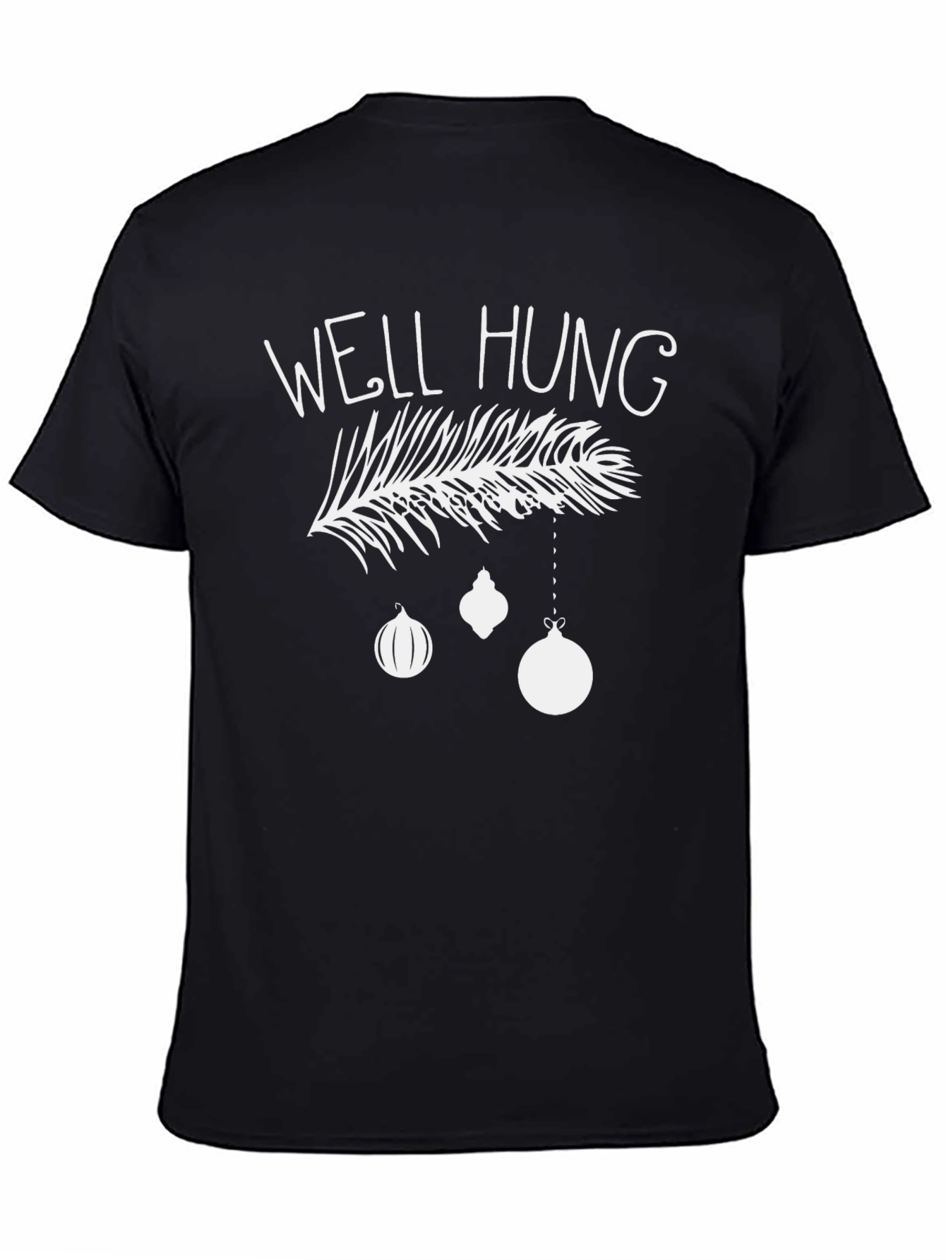 Well Hung Christmas T-Shirt Funny Holiday Tee