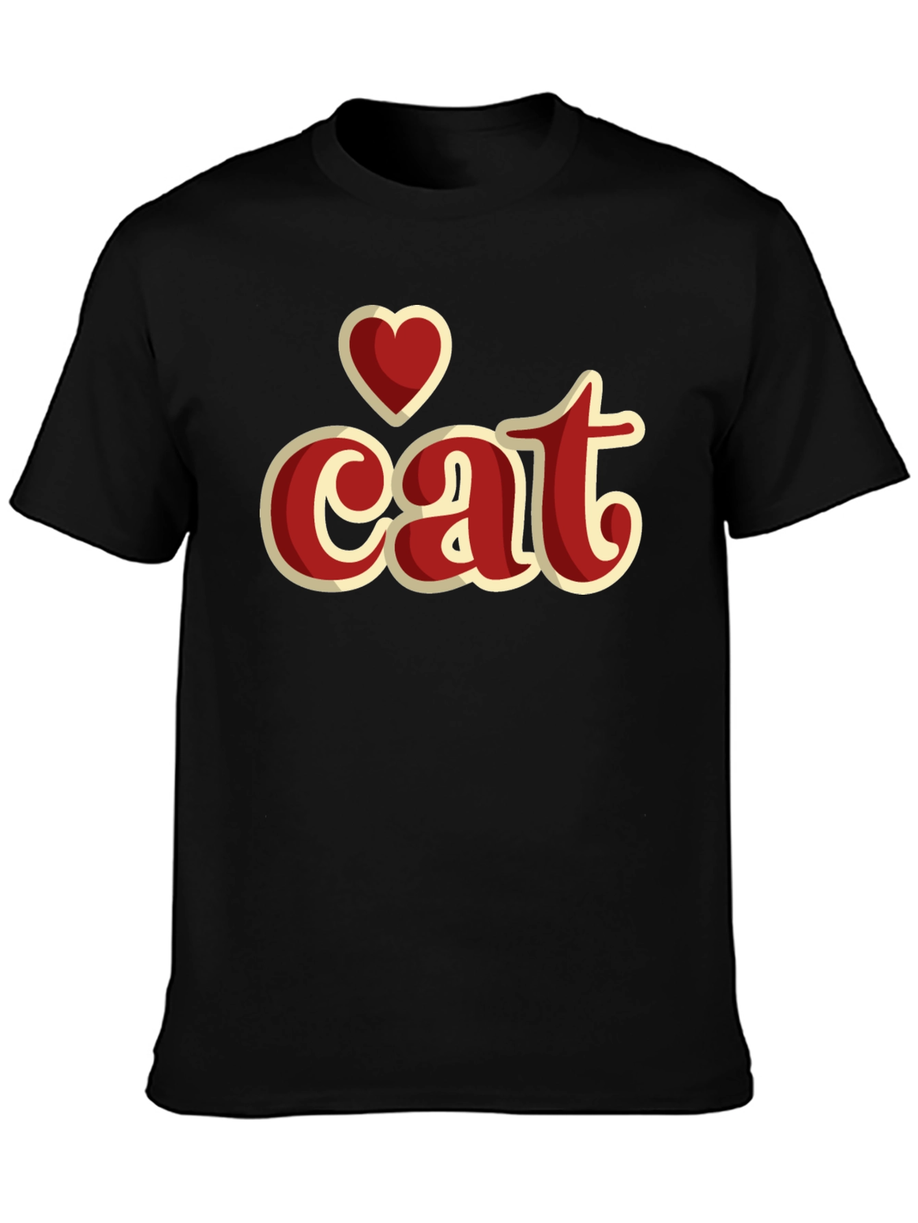 I Heart Cat Graphic T-Shirt - Stylish Casual Wear