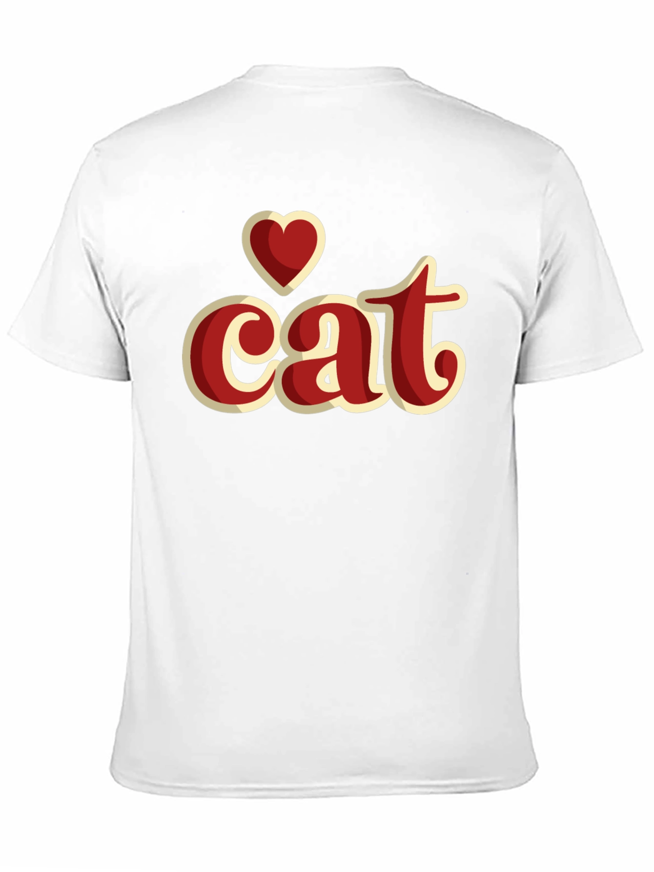 I Heart Cat Graphic T-Shirt - Stylish Casual Wear