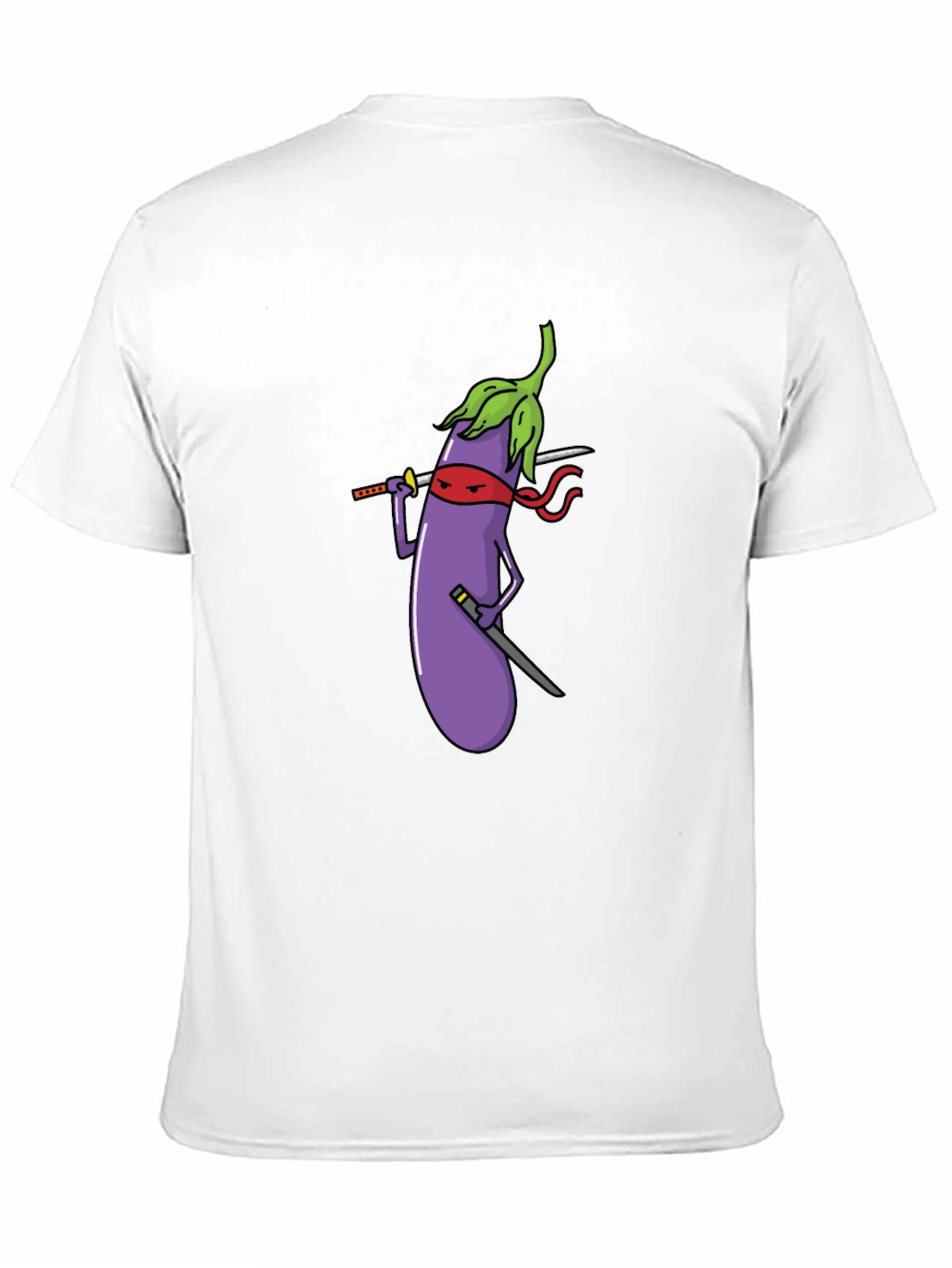Eggplant Ninja Black T-Shirt