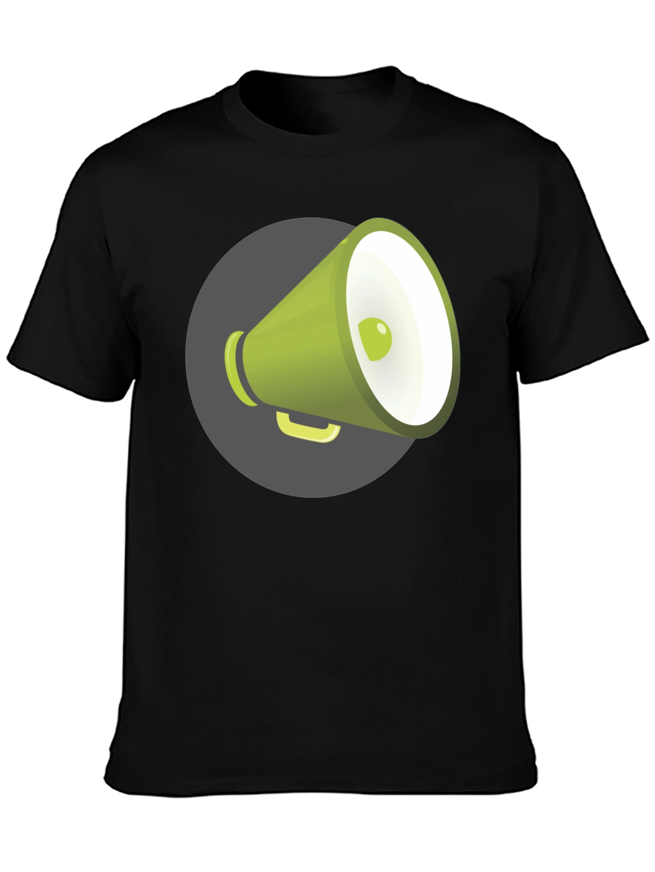 Megaphone Graphic Tee - Black Unisex T-Shirt