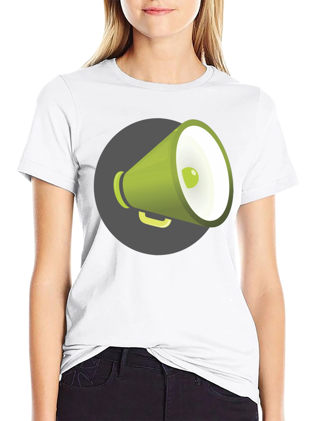 Megaphone Graphic Tee - Black Unisex T-Shirt