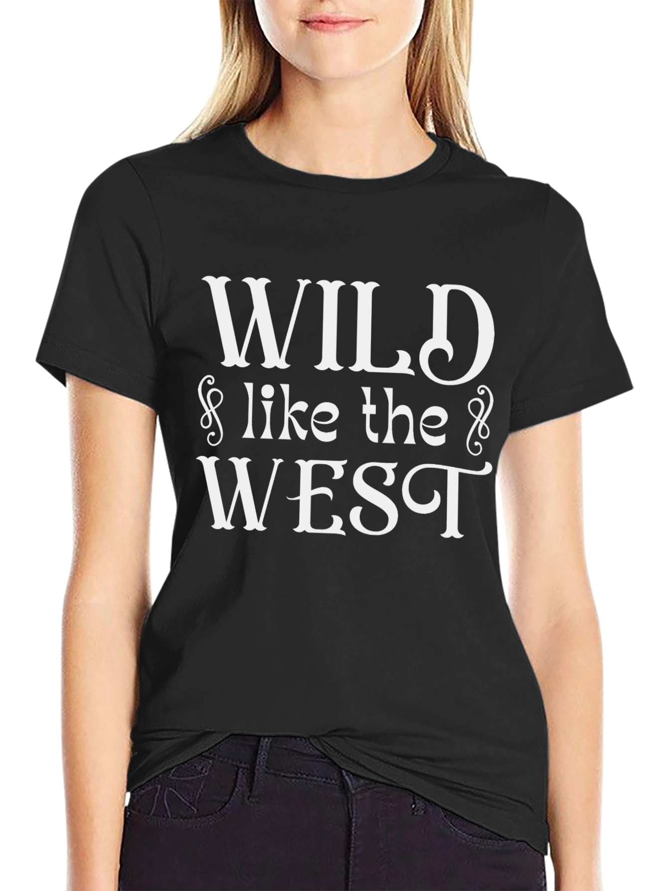 Wild Like the West Black Tee Shirt