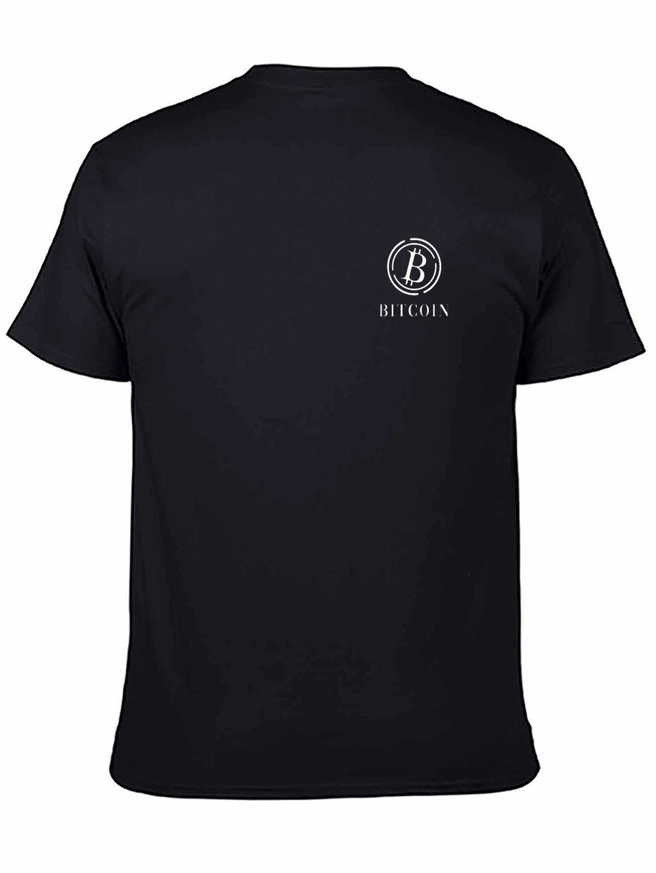 Bitcoin Logo Black T-Shirt - Crypto Currency Tee