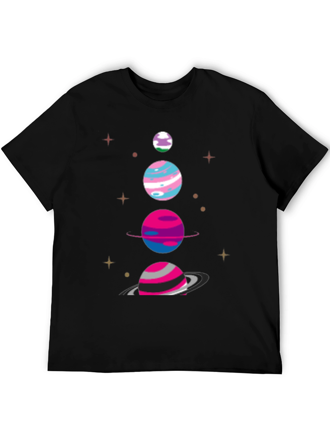 Cosmic Pride T-Shirt - Planets Galaxy LGBTQ