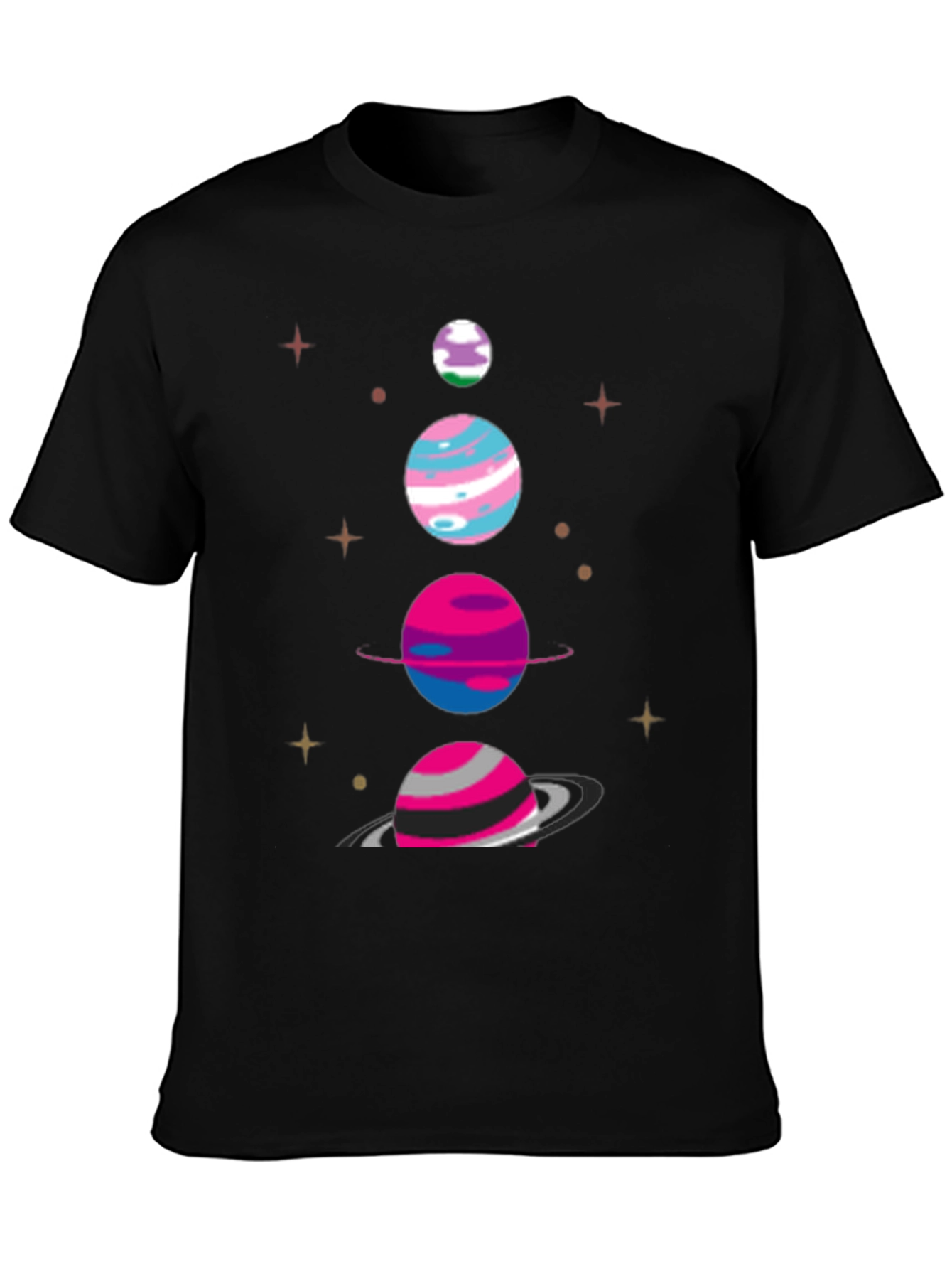 Cosmic Pride T-Shirt - Planets Galaxy LGBTQ