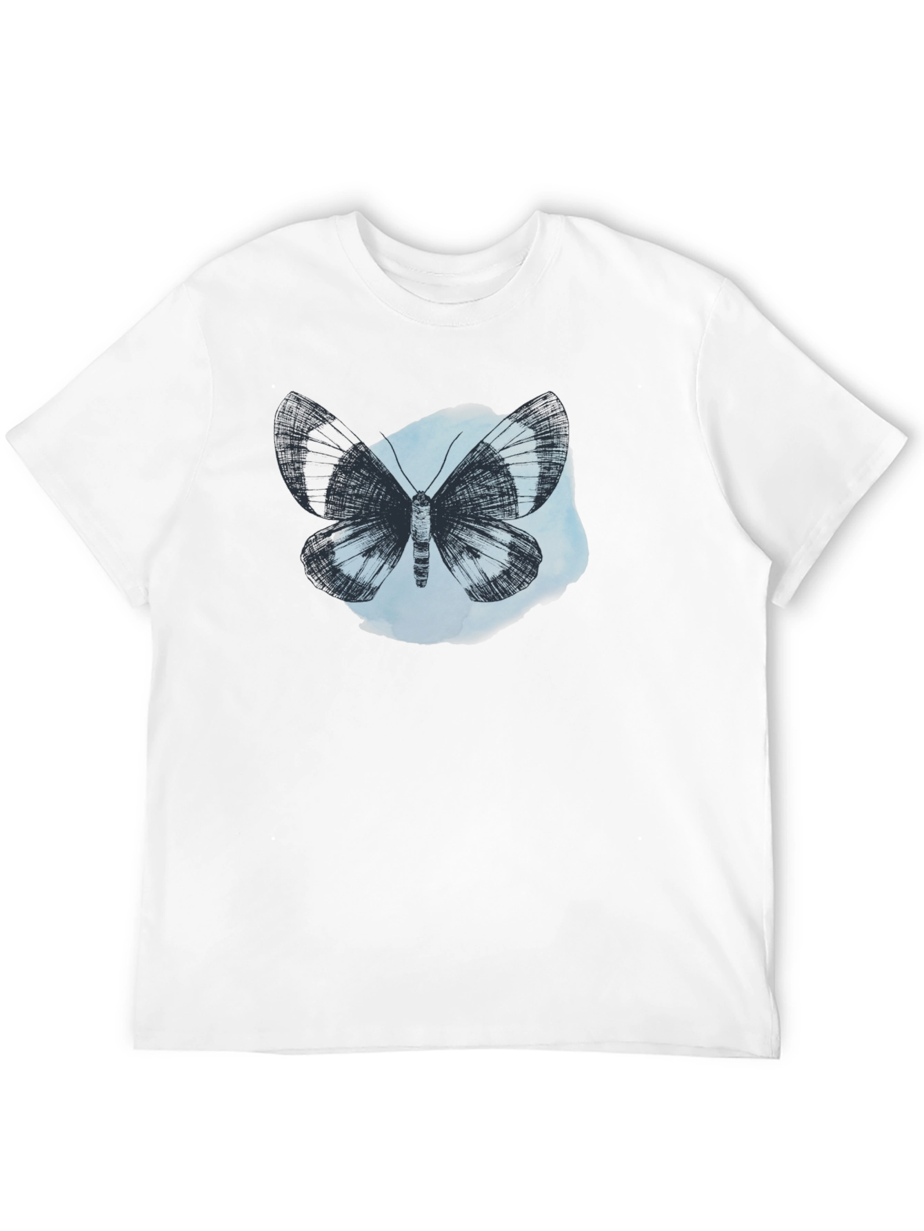 Butterfly Graphic Tee - Soft Cotton Black T-Shirt