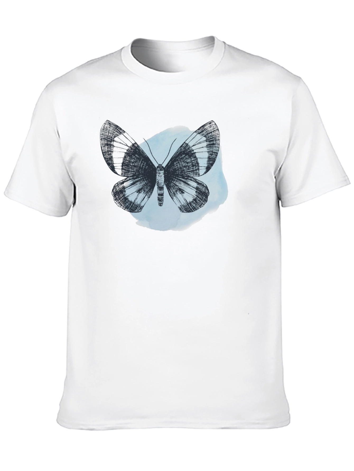 Butterfly Graphic Tee - Soft Cotton Black T-Shirt