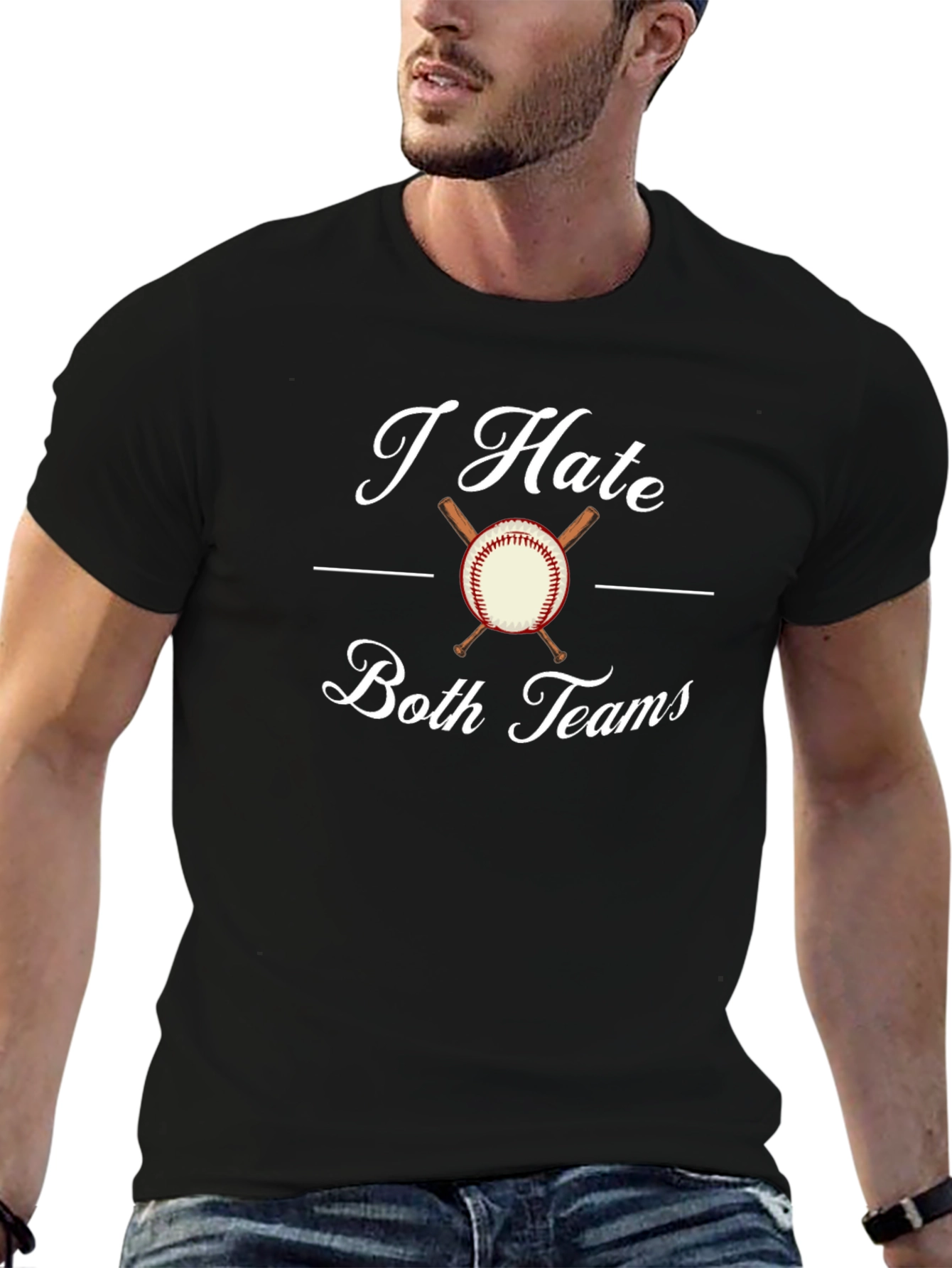 I Hate Both Teams Baseball T-Shirt