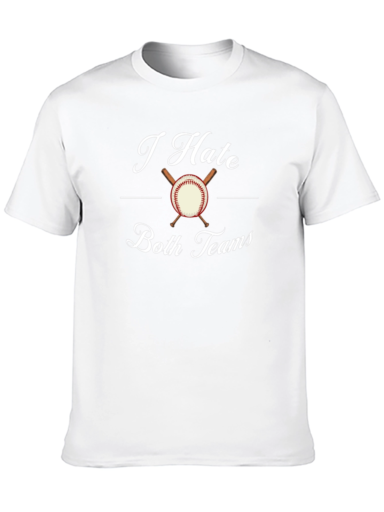 I Hate Both Teams Baseball T-Shirt