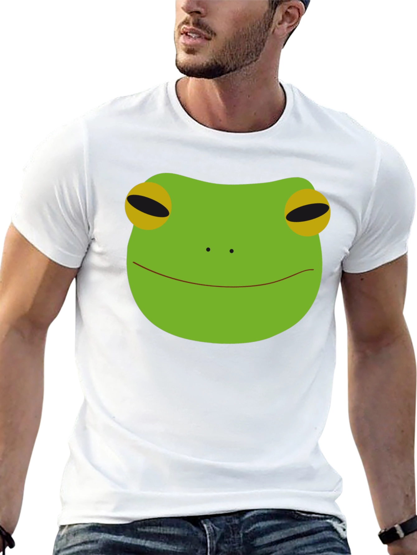 Frog Face Graphic Tee - Mens Black T-Shirt