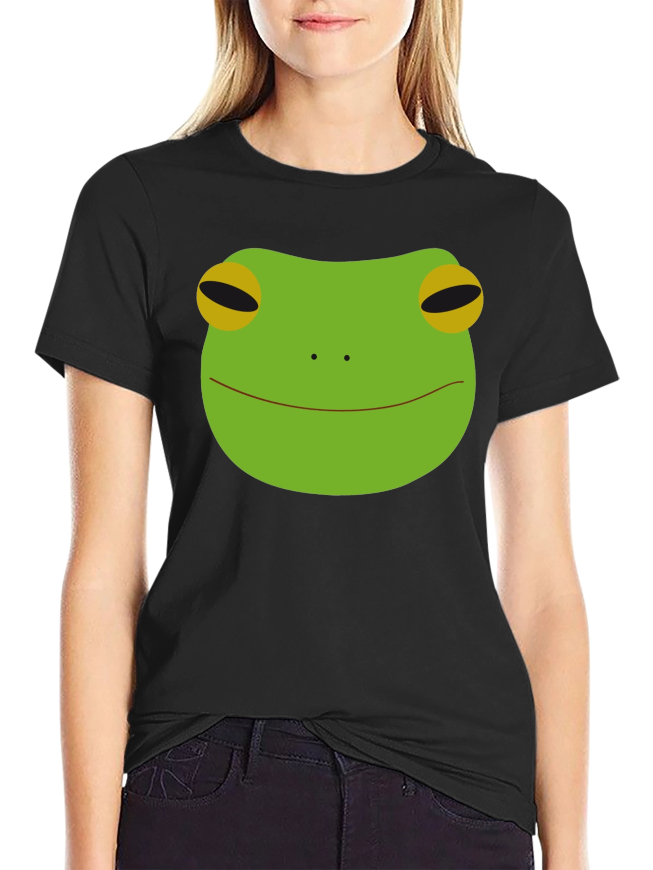 Frog Face Graphic Tee - Mens Black T-Shirt