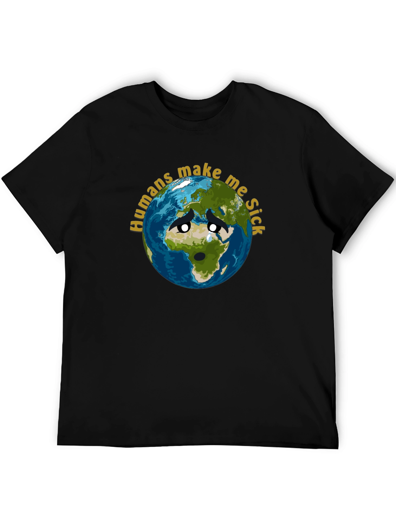 Earth Sick Graphic T-Shirt - Eco Awareness Tee