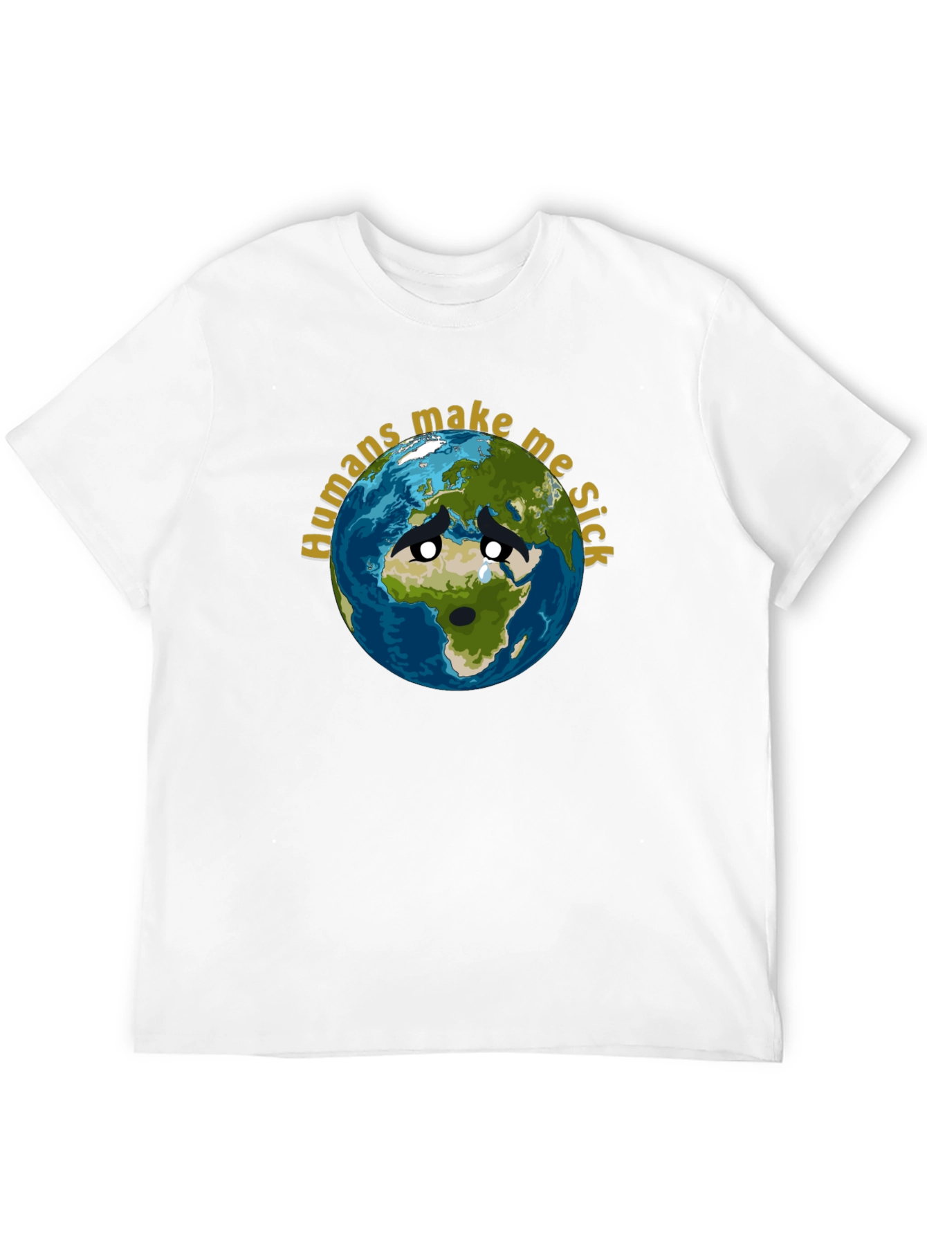 Earth Sick Graphic T-Shirt - Eco Awareness Tee