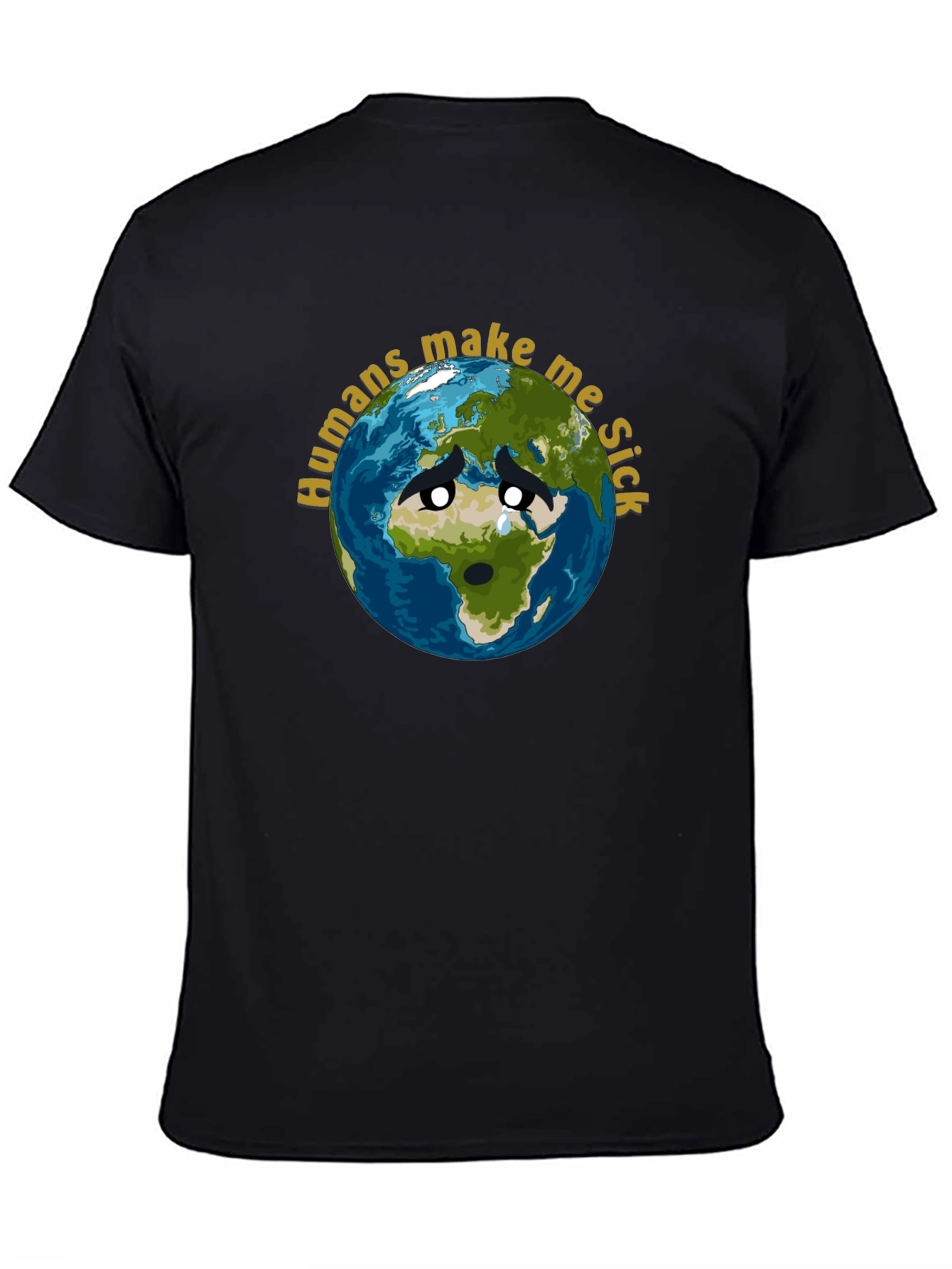 Earth Sick Graphic T-Shirt - Eco Awareness Tee