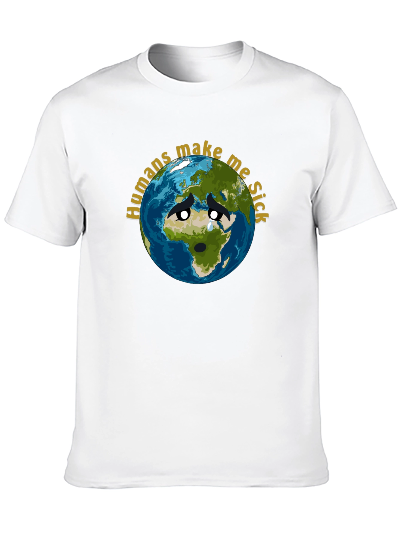 Earth Sick Graphic T-Shirt - Eco Awareness Tee