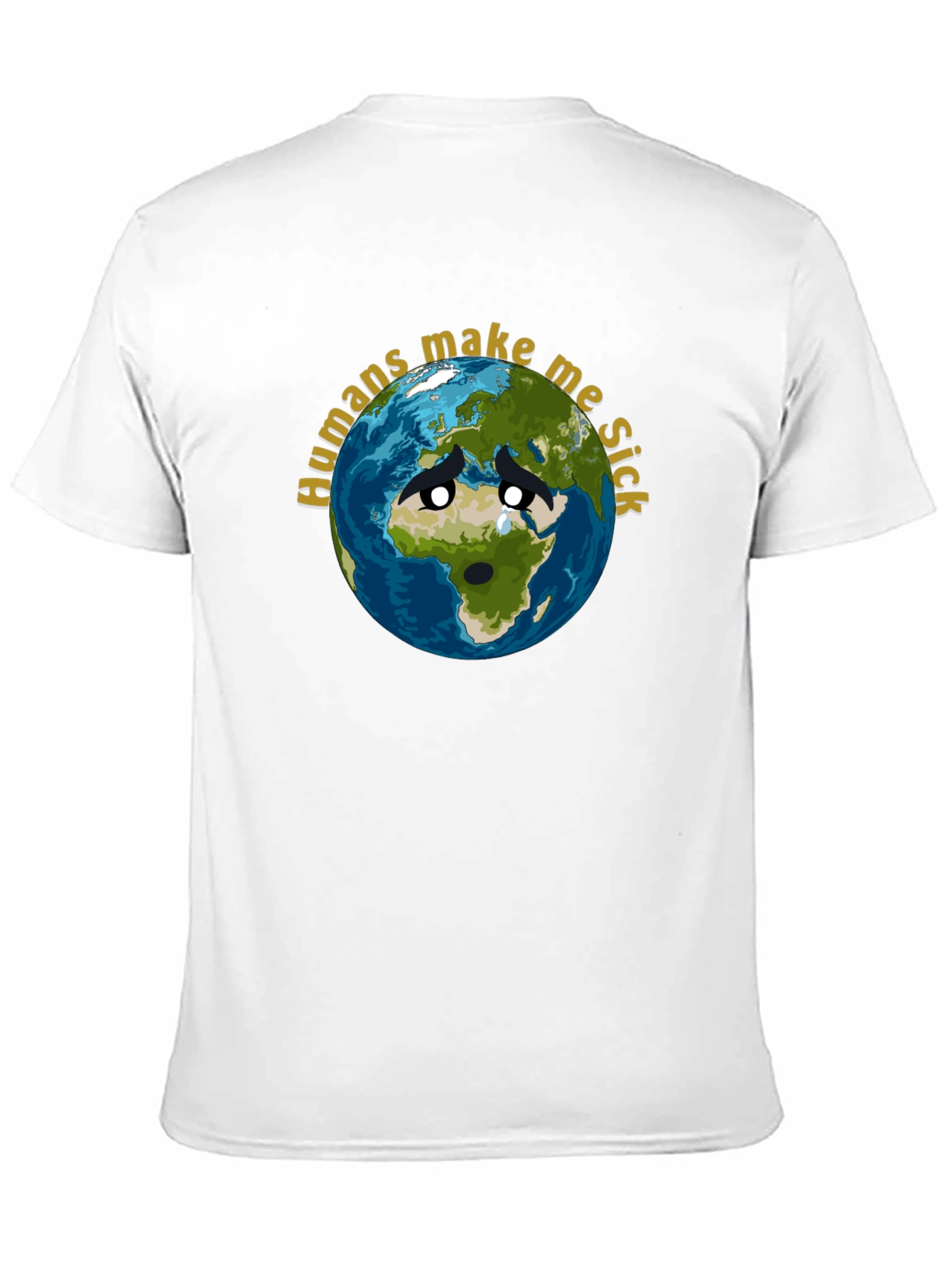 Earth Sick Graphic T-Shirt - Eco Awareness Tee