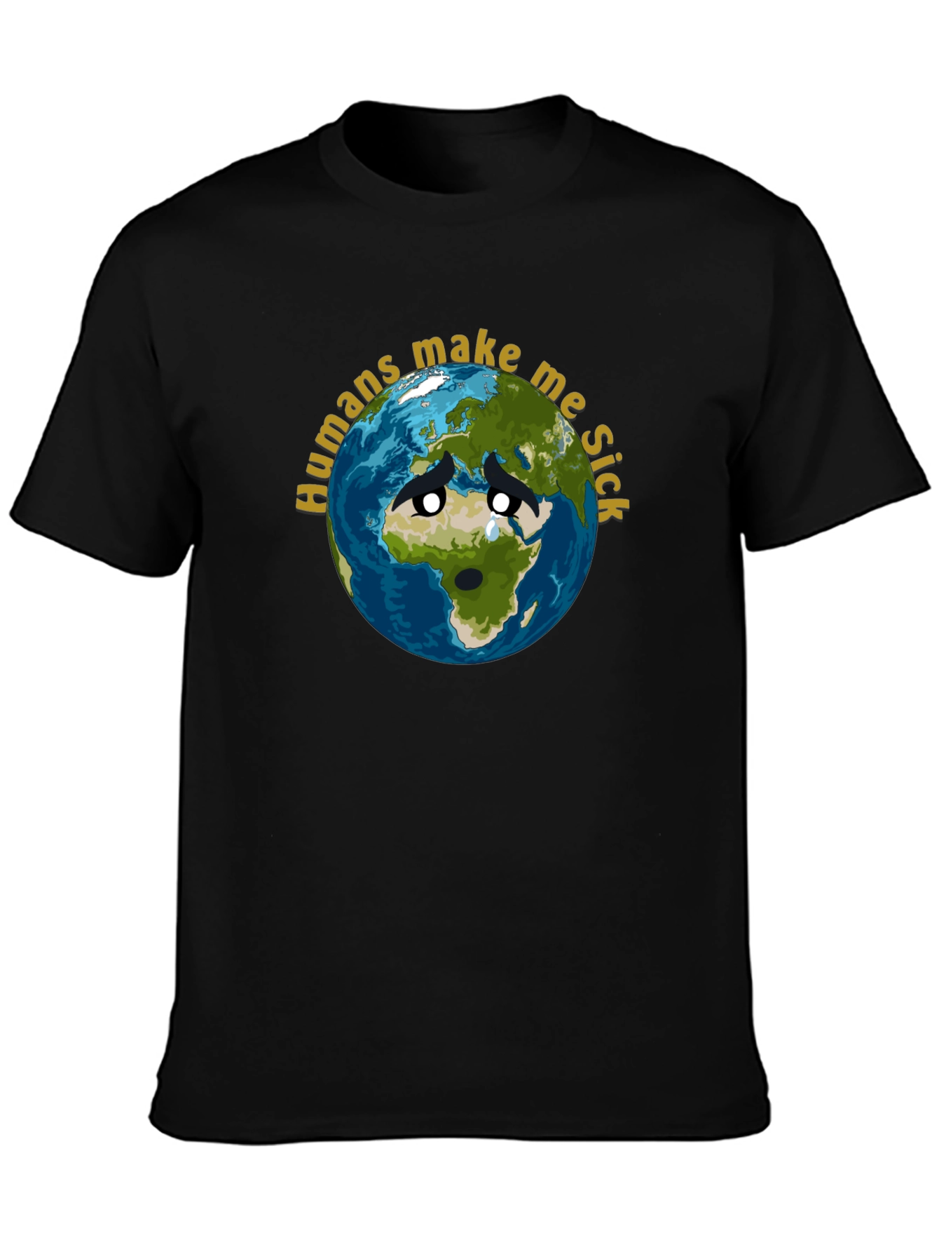 Earth Sick Graphic T-Shirt - Eco Awareness Tee