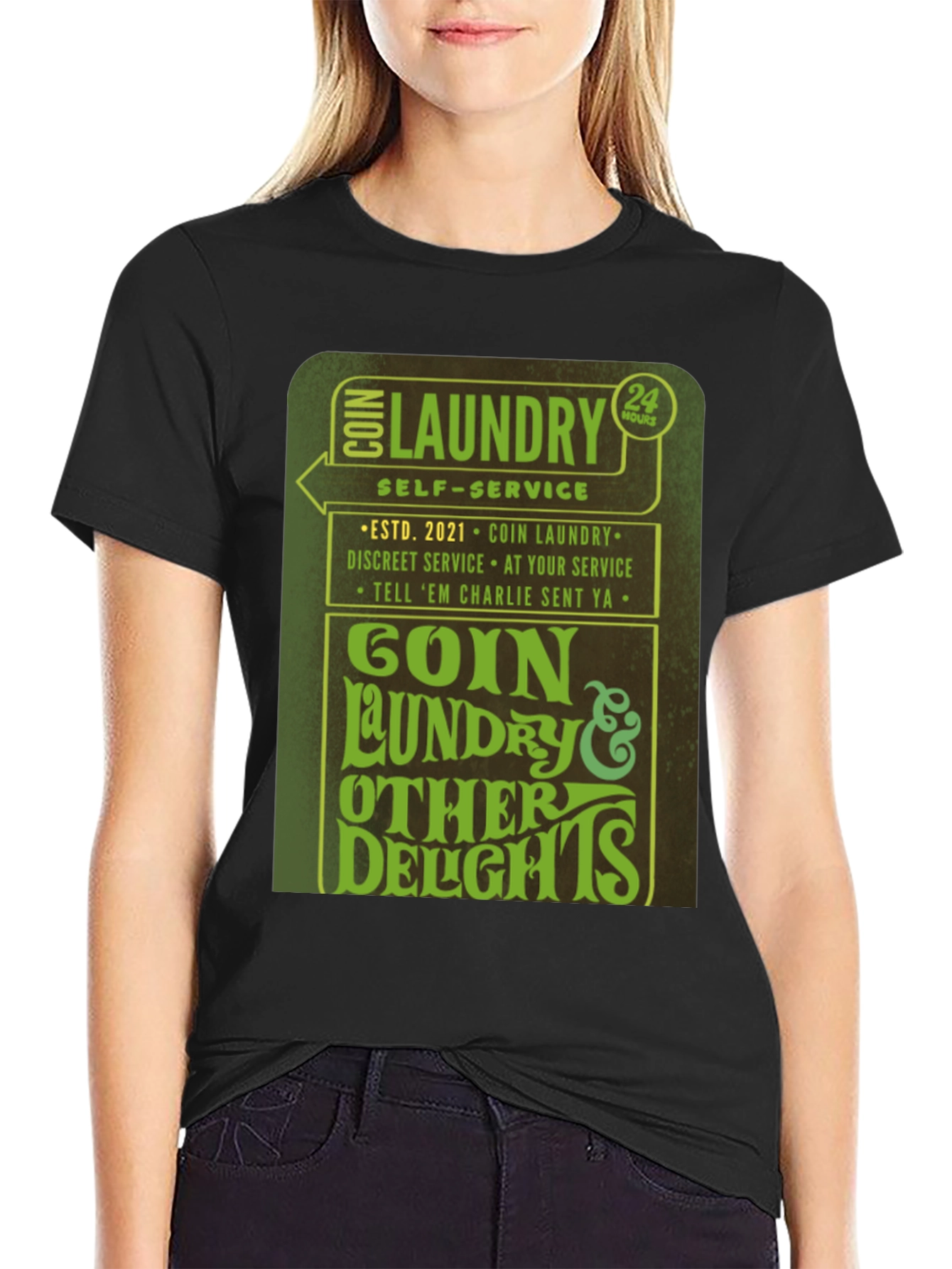 Goin Laundry T-Shirt - 24 Hour Service Novelty Tee