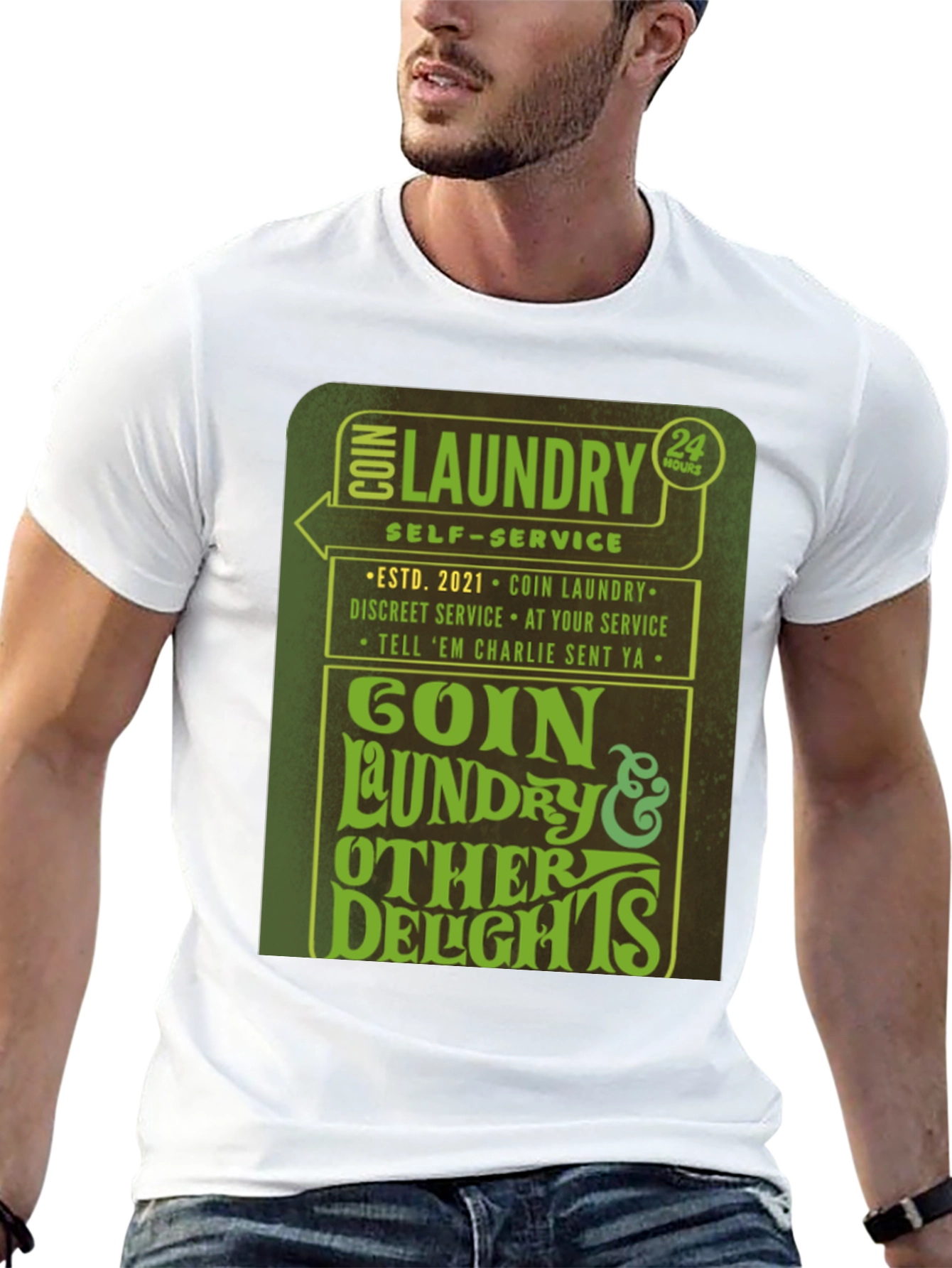 Goin Laundry T-Shirt - 24 Hour Service Novelty Tee