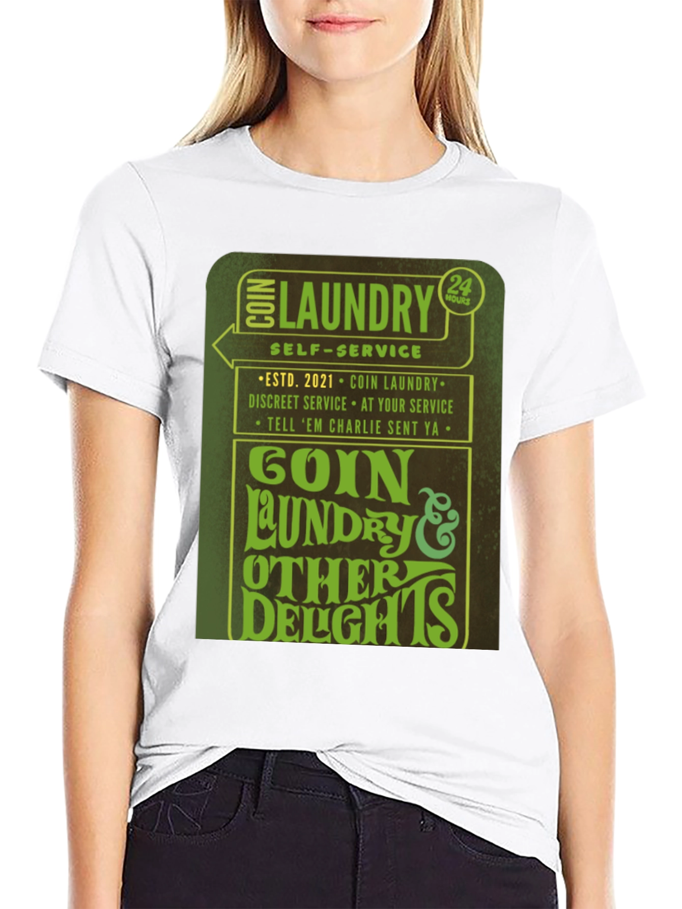 Goin Laundry T-Shirt - 24 Hour Service Novelty Tee