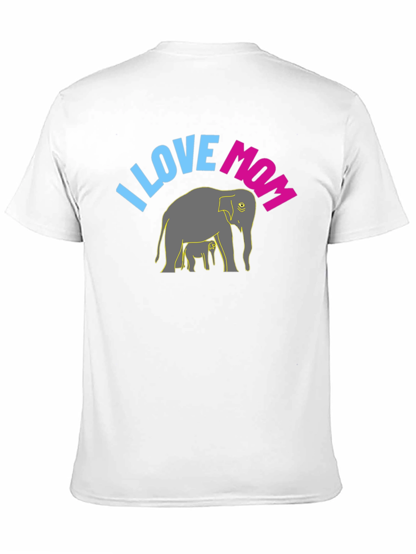 I Love Mom Elephant Graphic Tee