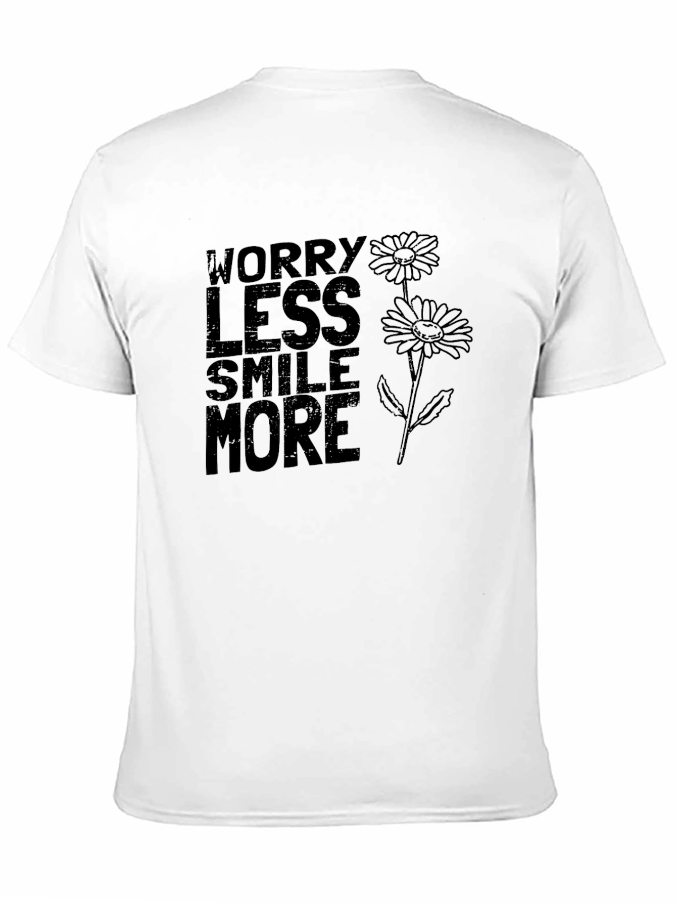 Worry Less Smile More Graphic T-Shirt