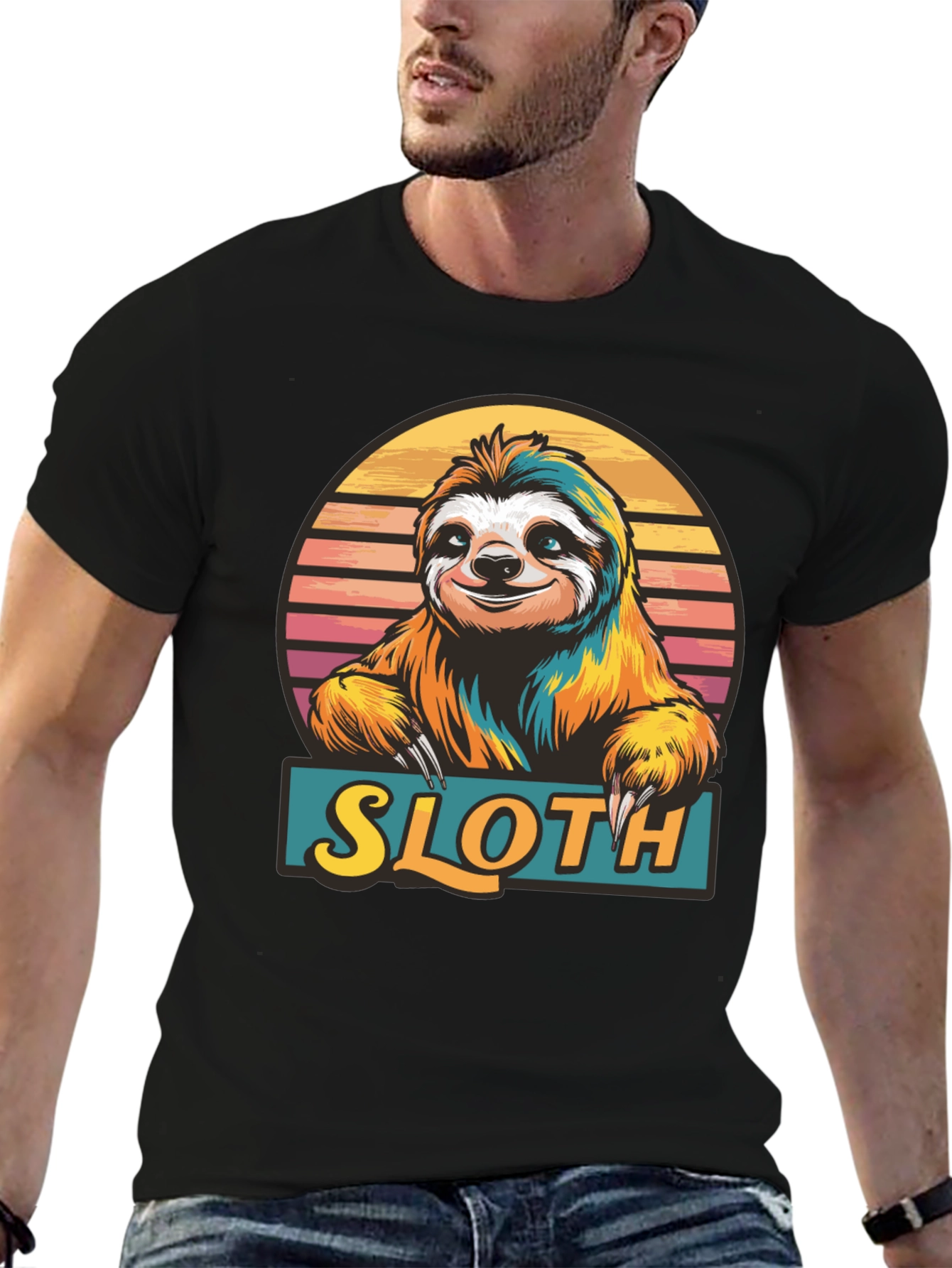 Sloth Graphic Tee - Fun Animal T-Shirt