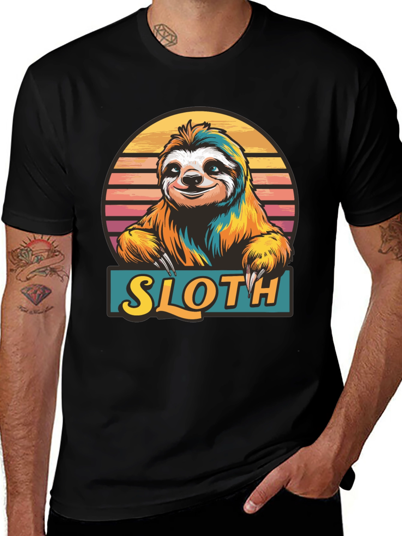 Sloth Graphic Tee - Fun Animal T-Shirt