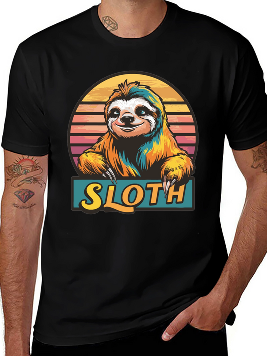Sloth Graphic Tee - Fun Animal T-Shirt