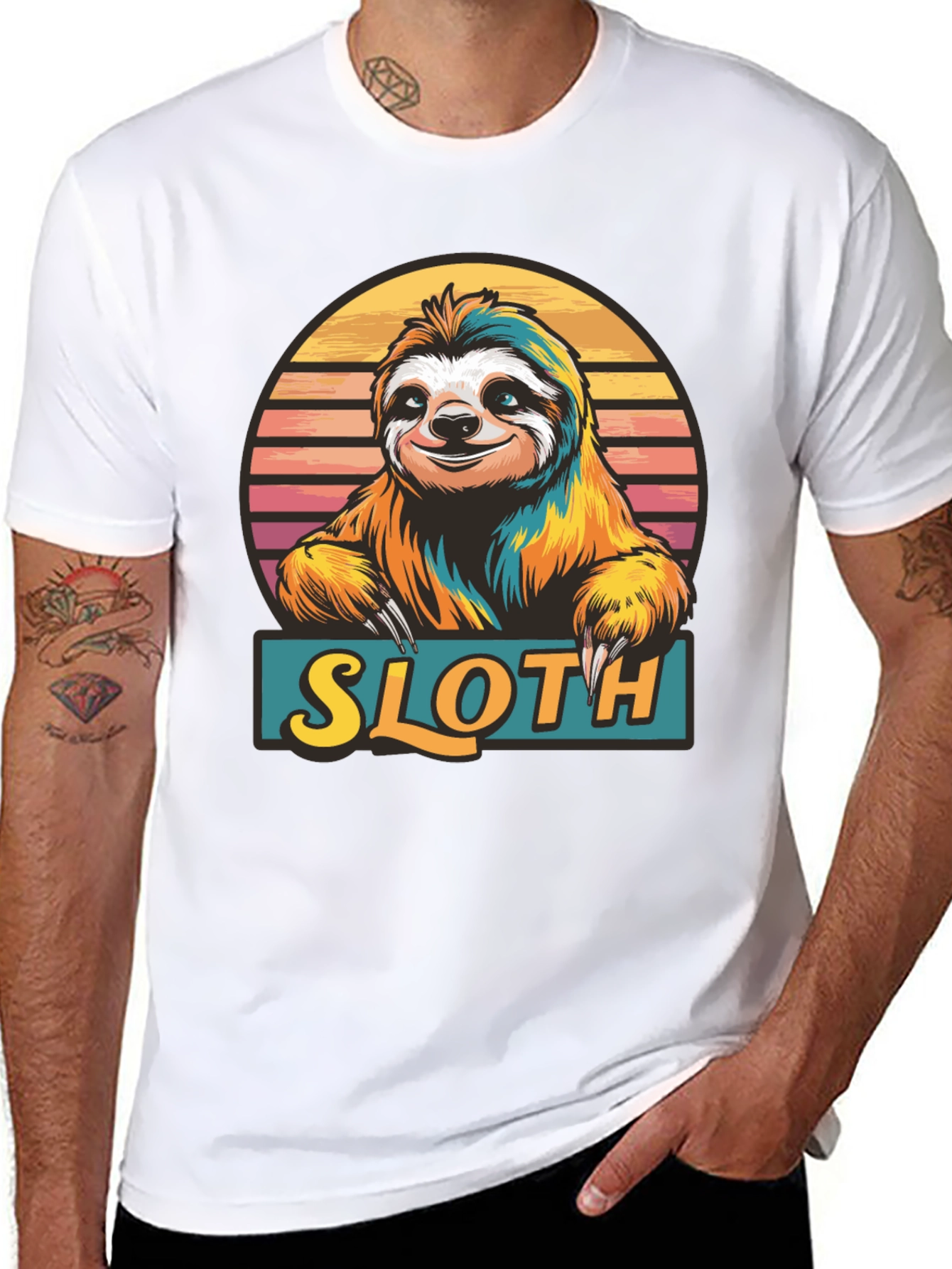 Sloth Graphic Tee - Fun Animal T-Shirt